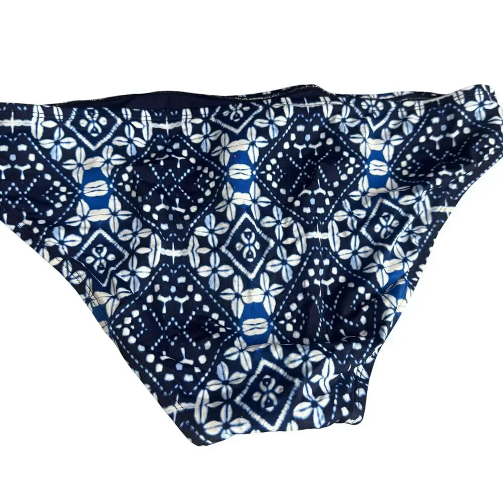 Tommy Bahama Women's Indigo Cowrie Reversible Hipster Bikini Bottom Navy XL NWT